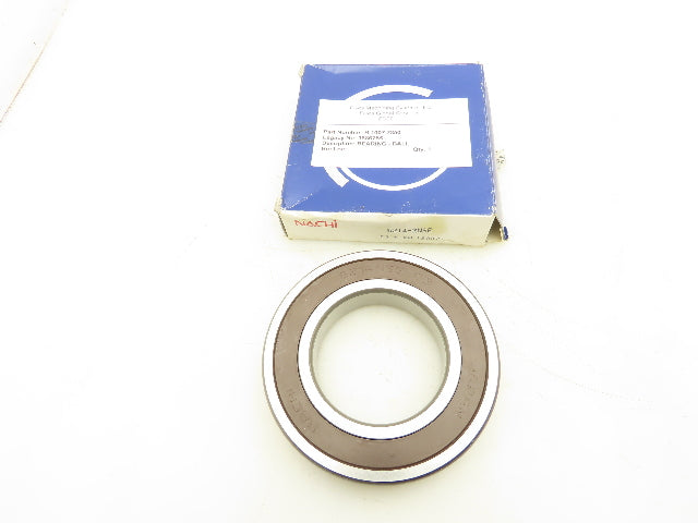 Nachi 6214-2NSE Rubber Seal Ball Bearing 70MM ID 125MM OD 24 Width Steel