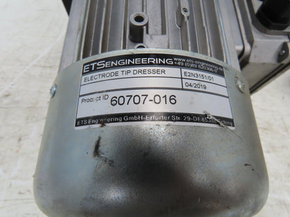 Copperhead ETS Engineering E2N Robot Welding Electrode Tip Dresser 2Hp 480V 3PH