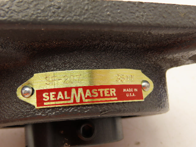 Seal Master SF-207 Flange Mount Ball Bearing 4 Bolt 35MM Bore Cast Iron