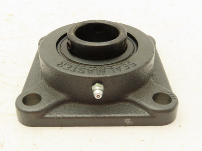 Seal Master SF-207 Flange Mount Ball Bearing 4 Bolt 35MM Bore Cast Iron
