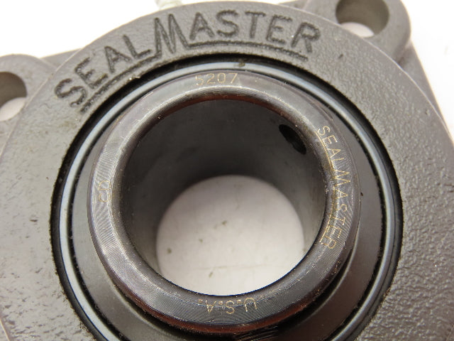 Seal Master SF-207 Flange Mount Ball Bearing 4 Bolt 35MM Bore Cast Iron