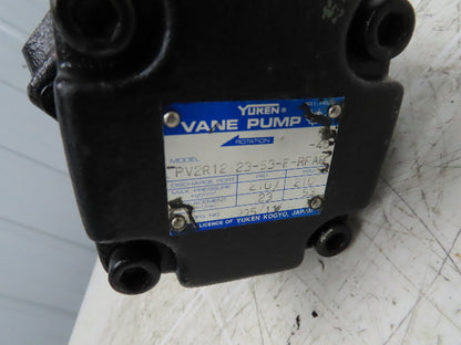Yuken PV2R12-23-53-F-RFAR-40 Hydraulic Double Vane Pump 3000 PSI