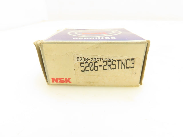 NSK 5206-2RSTNC3 Double Row Angular Contact Bearing 30MM Bore 62MM OD C3