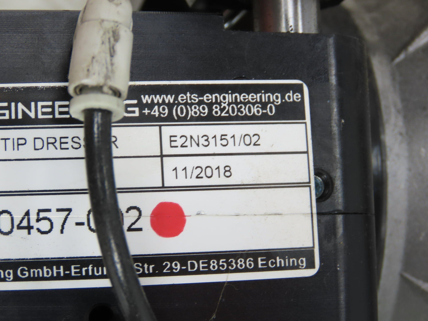Copperhead ETS Engineering E2N Robot Welding Electrode Tip Dresser 2Hp 480V 3PH