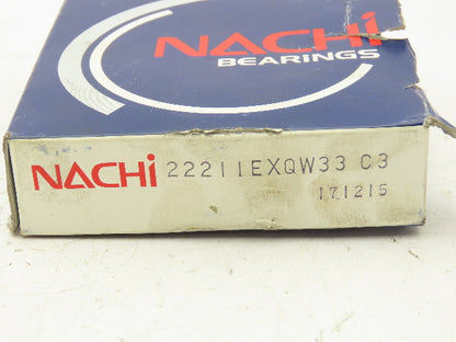 Nachi 22211EXQW33C3 Spherical Roller Bearing 55MM Bore 100MM OD 25MM Width