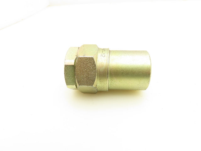 Brennan 6797-12 Long End Hydraulic Connector Non-Latching Lot of 2