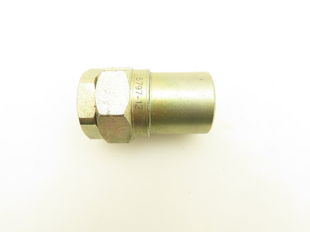 Brennan 6797-12 Long End Hydraulic Connector Non-Latching Lot of 2