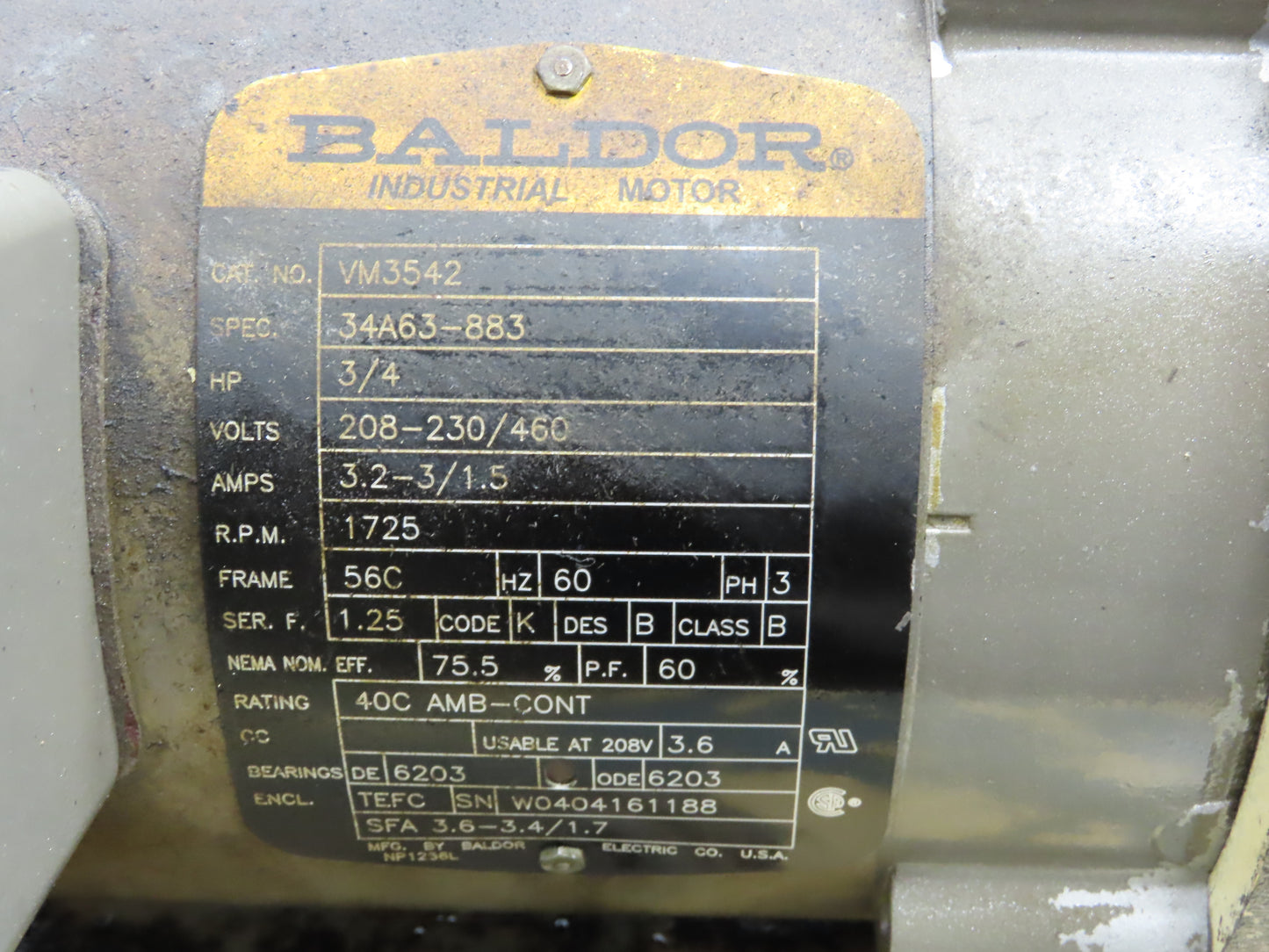 Viking GP-0711-G00 Hydraulic Gear Pump 11.2GPM 3/4Hp 230/460V 40 Gallon Tank