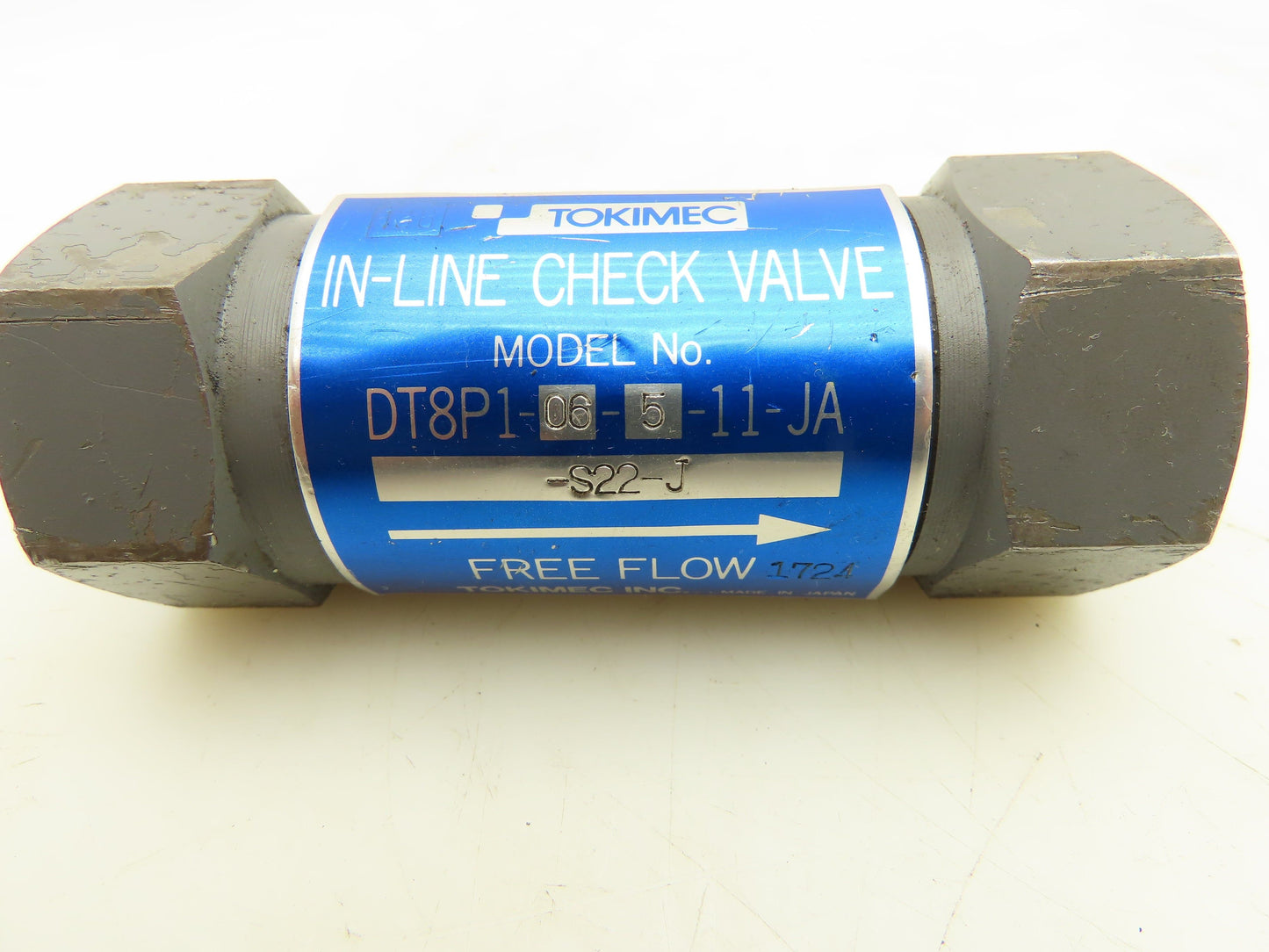 Vickers DT8P1-06-5-11-JA Tokimec In-line Check Valve 3/4" NPT