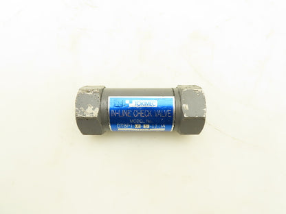 Vickers DT8P1-06-5-11-JA Tokimec In-line Check Valve 3/4" NPT