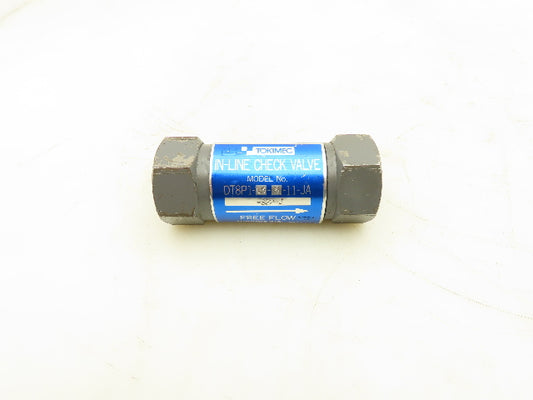 Vickers DT8P1-06-5-11-JA Tokimec In-line Check Valve 3/4" NPT