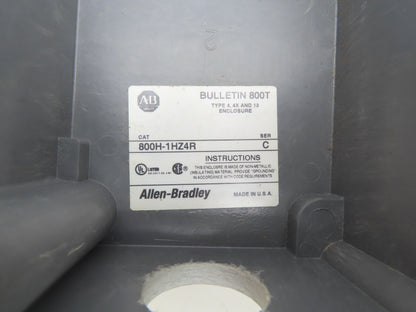 Allen Bradley 800H-1HZ4R Heavy Duty Push Button Enclosure Rosite