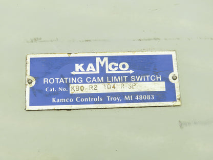 Kamco K80 R2 104 R SP Rotating Cam Limit Switch 4-Circuit SPDT 15A RH Shaft