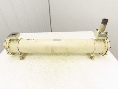 CLB-0914 Oil Cooler Heat Exchanger 4 Pass Shell Tube Type 5.5"x35.5"