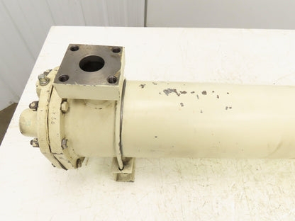 CLB-0914 Oil Cooler Heat Exchanger 4 Pass Shell Tube Type 5.5"x35.5"