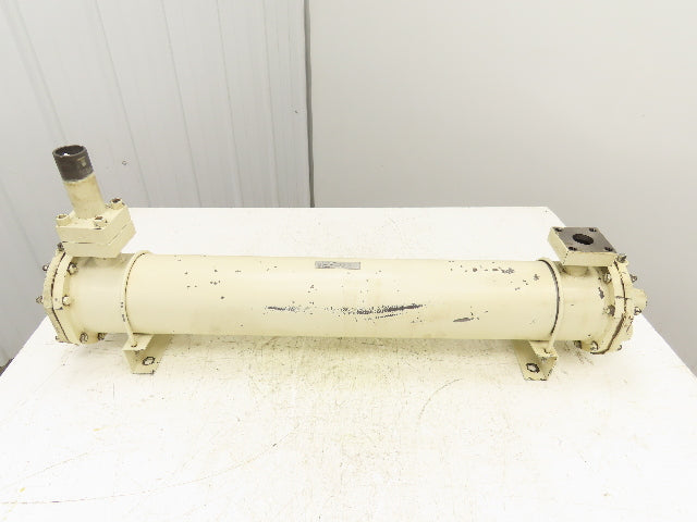 CLB-0914 Oil Cooler Heat Exchanger 4 Pass Shell Tube Type 5.5"x35.5"