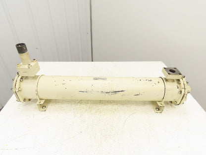 CLB-0914 Oil Cooler Heat Exchanger 4 Pass Shell Tube Type 5.5"x35.5"