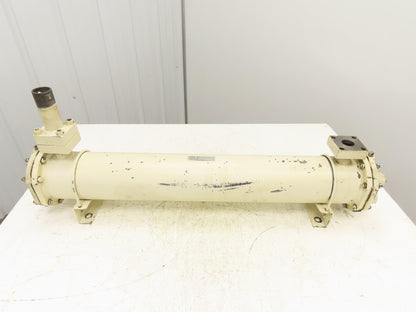 CLB-0914 Oil Cooler Heat Exchanger 4 Pass Shell Tube Type 5.5"x35.5"