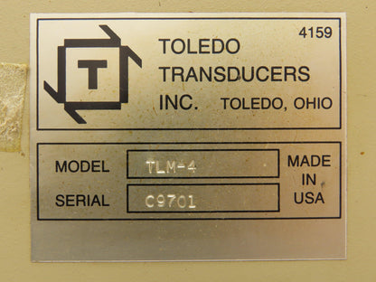 Toledo Transducers TLM-4 Tonnage Monitor TLM I/O Load Module
