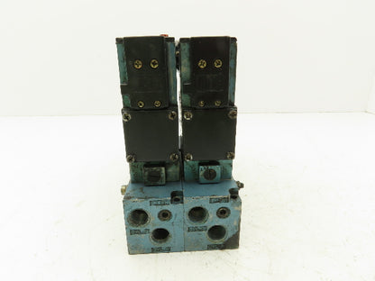 MAC Valves 2-Station Pneumatic Solenoid Valve Stack 3/8" Manifold 120V Series 82