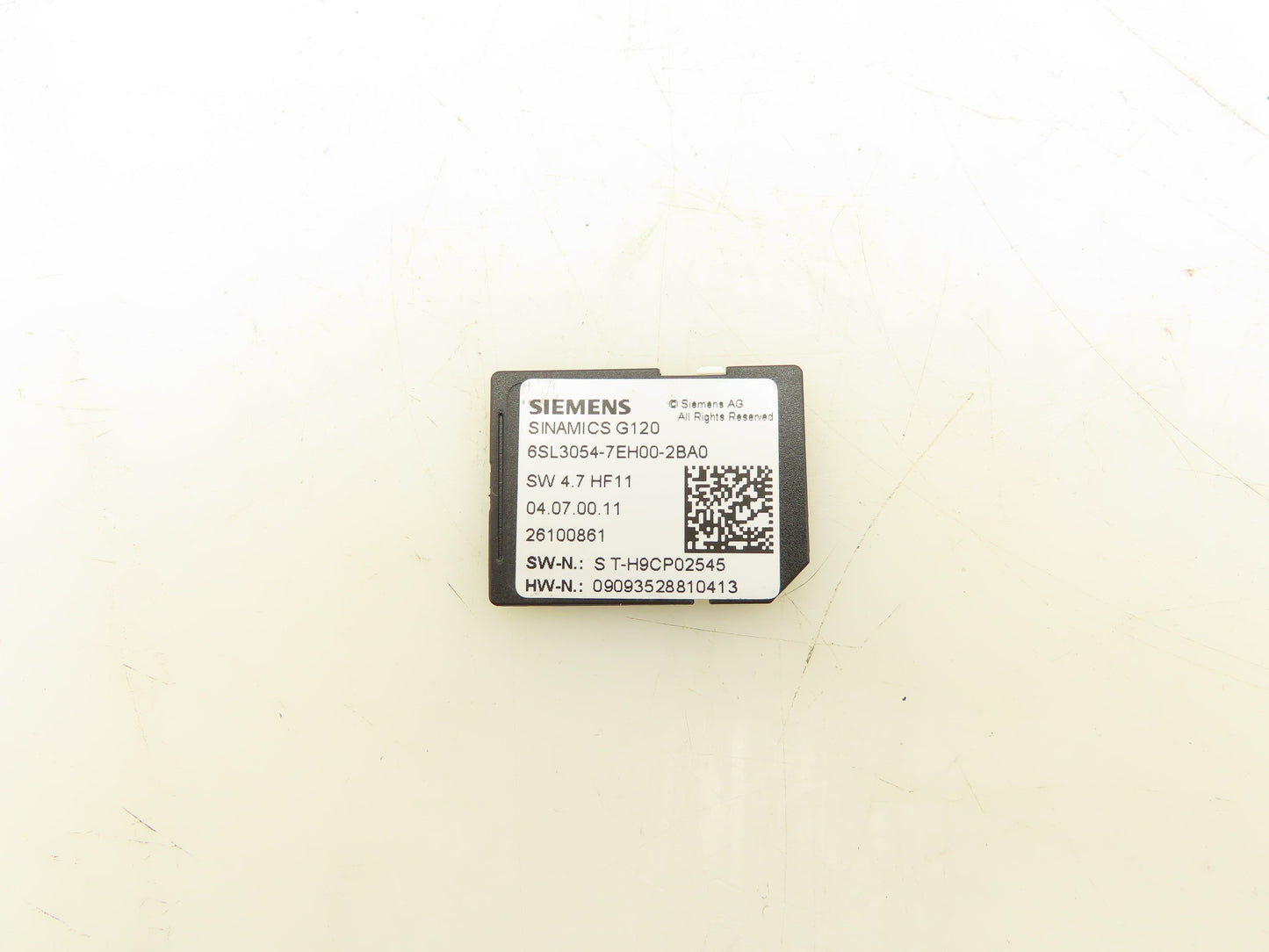 Siemens 6SL3054-7EH00-2BA0 Sinamics G120 SD Data Card Program