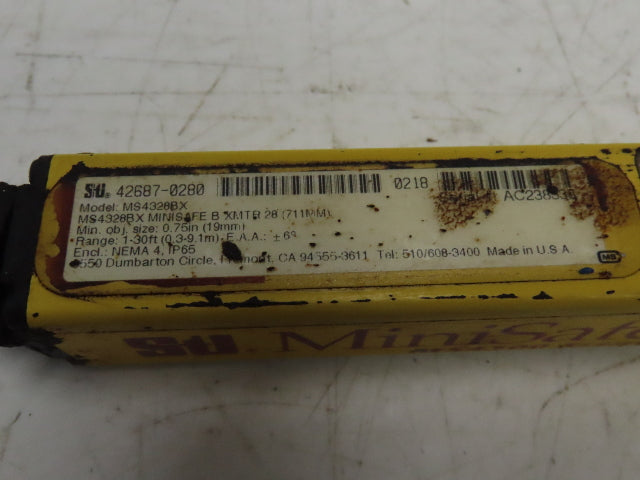 Sti MS4328BX/MS4328BR MS4300 Light Curtain Transmitter + Receiver Set