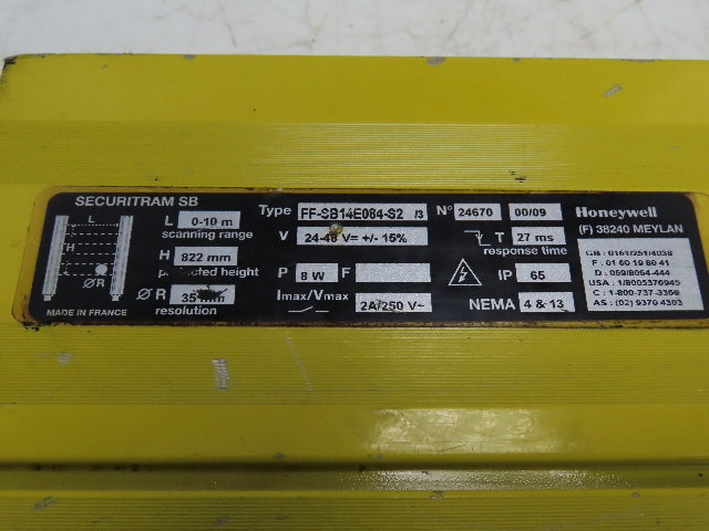 Honeywell FF-SB14E084-S2 Securitram SB Light Curtain Emitter Transmitter
