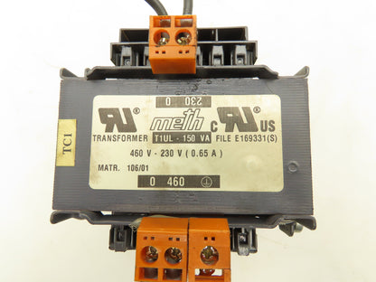 Meth T1UL-150VA Industrial Control Transformer 460/230V 0.65A