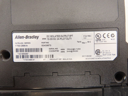 Allen Bradley 1756-OB8I/A ControlLogix 8-Point DC Isolated Output Module