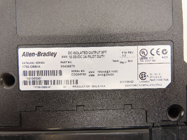 Allen Bradley 1756-OB8I/A ControlLogix 8-Point DC Isolated Output Module