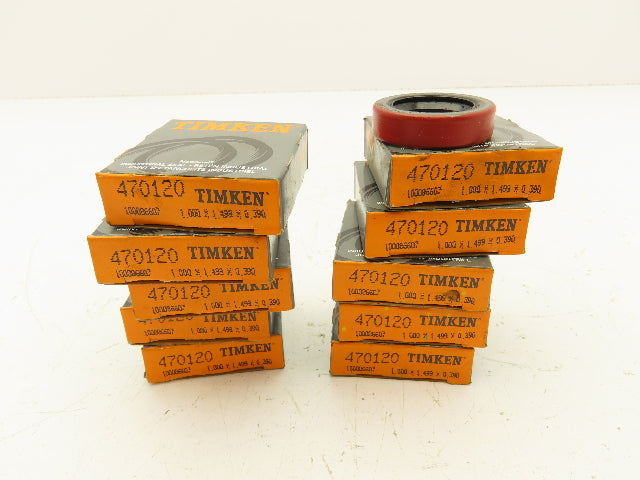 Timken 470120 Nitrile Oil Seal Solid 1.000"ID 1.503"OD 0.390"Width Lot Of 10