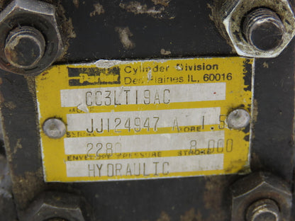Parker CC3LT19AC 3L Hydraulic Cylinder 1.5" Bore 8" Stroke 2280 PSI Side Lug