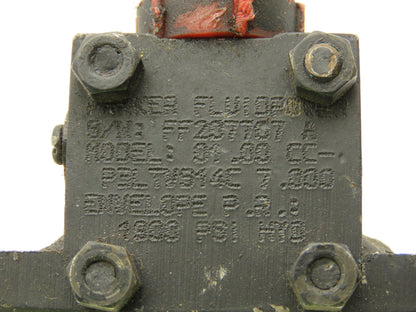 Parker CCP3LTVS14C 3L Hydraulic Cylinder 1" Bore 7" Stroke 1900 PSI Side Lug