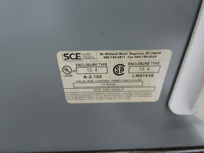 SCE SCE-24EL2408LP Industrial Electrical Enclosure With Backplate 24x24x8"