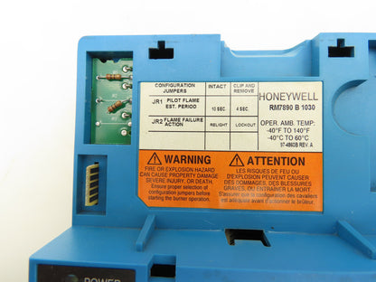 Honeywell RM7890B1030 Burner Flame Control Relay Module JR2 Cut No base
