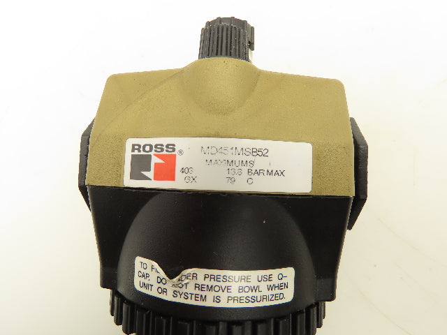 Ross MD451MSB52 Lubricator 3/4" NPT 0-200 PSI 200 SCFM Sight Feed