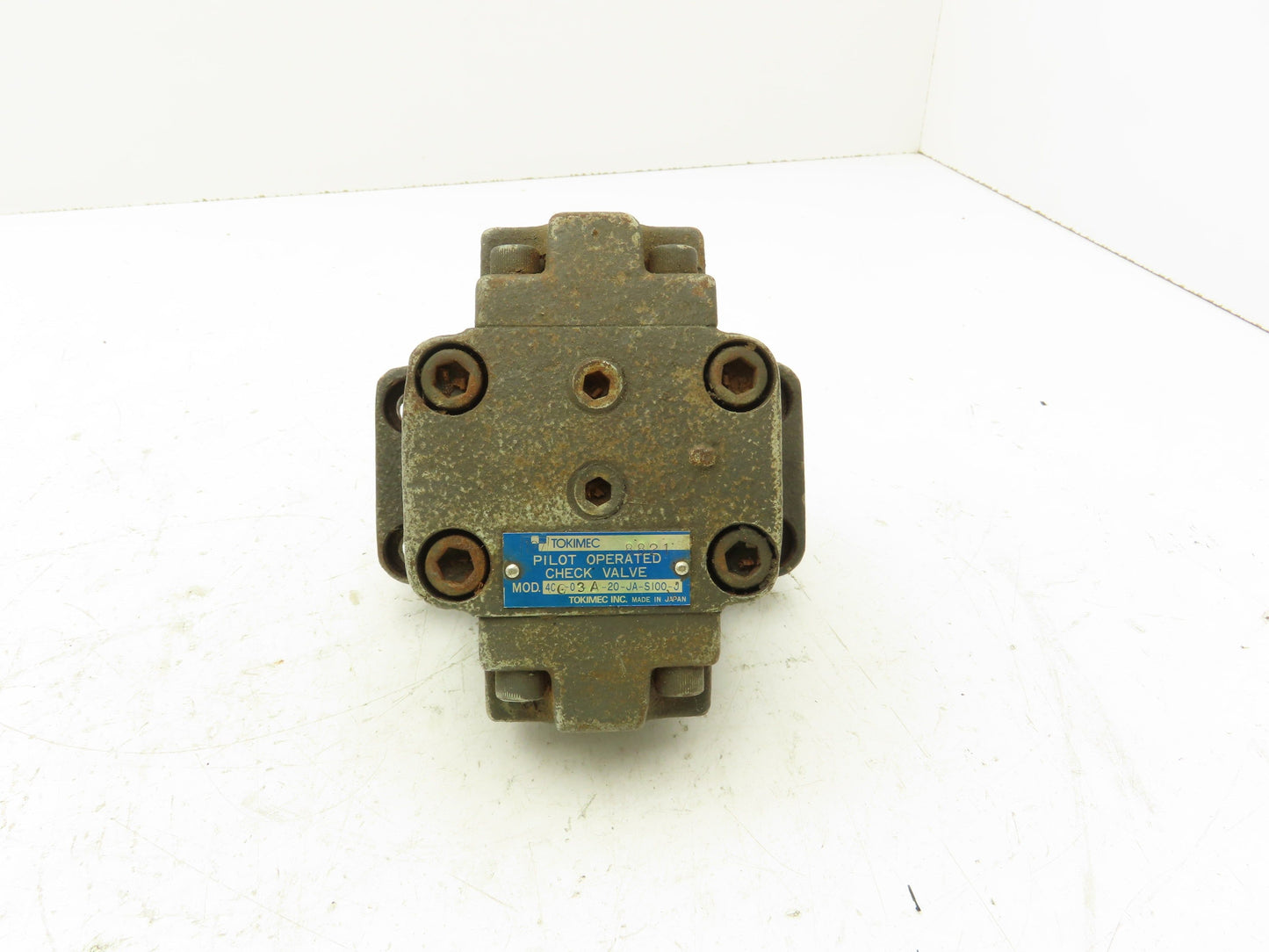 Tokimec 4CG-03-A-20-JA-S100-J Pilot Operated Hydraulic Check Valve 3/8"