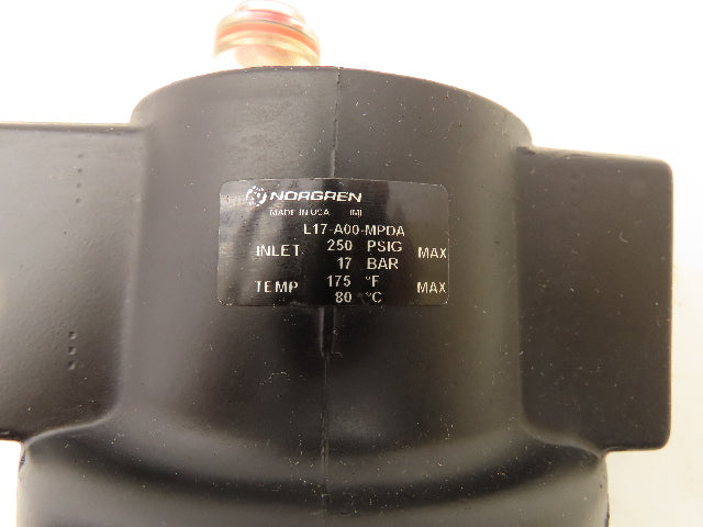 Norgren L17-A00-MPDA Compressed Air Lubricator 1"NPT 250PSI 17 Bar 175°F 80°C