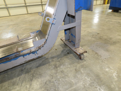 LNS Turbo Magnetic Slide CNC Chip Conveyor 77" Infeed 45-52" Discharge 460V 3PH