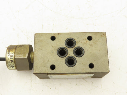 Nachi OW-G01-B1-CR-D2-3104B Hydraulic Modular Pressure Switch Valve