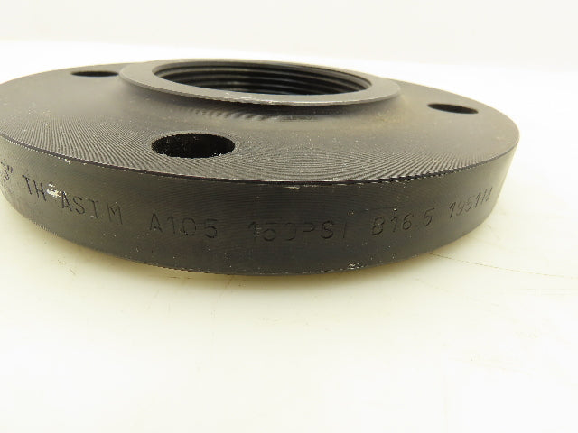 195118 Steel Screw On flange 3" ASTM A105 TH 150PSI B16.5 Class 150-3 Lot Of 2
