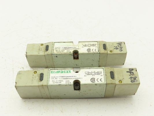 Numatics 123BB63AMN56Y61 Pneumatic Directional 4/3 Solenoid Valve 24VDC Lot of 2