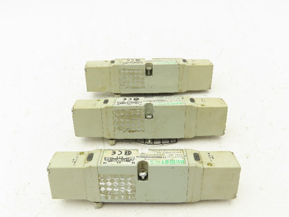 Numatics 123BB6Z2KN00030 Pneumatic Directional 4/3 Solenoid Valve 120V Lot of 3