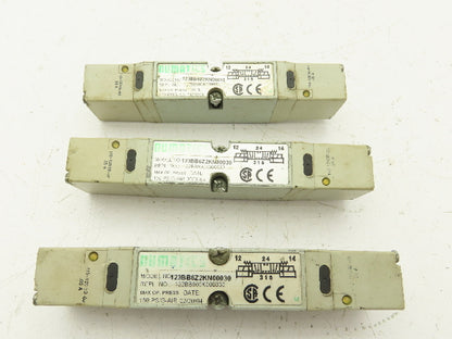Numatics 123BB6Z2KN00030 Pneumatic Directional 4/3 Solenoid Valve 120V Lot of 3