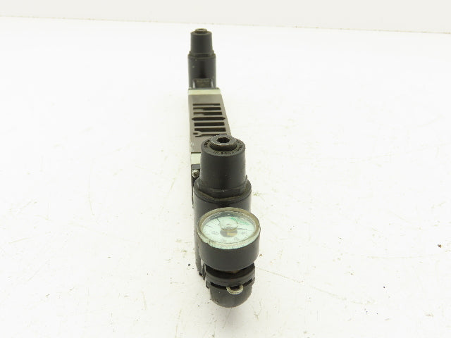 Numatics 122RQ100J016W00 Pneumatic Dual Pressure Sandwich Regulator Valve 2012