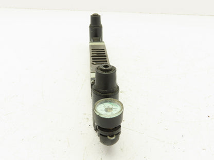 Numatics 122RQ100J016W00 Pneumatic Dual Pressure Sandwich Regulator Valve 2012