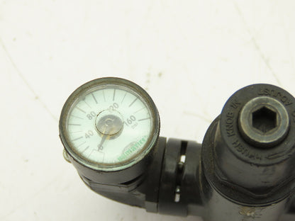 Numatics 122RQ100J016W00 Pneumatic Dual Pressure Sandwich Regulator Valve 2012