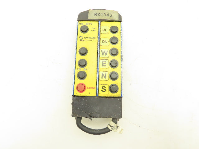 Magnetek TX12M-2 Telepilot Crane Hoist Radio Remote Control 6 Button 2 Speed