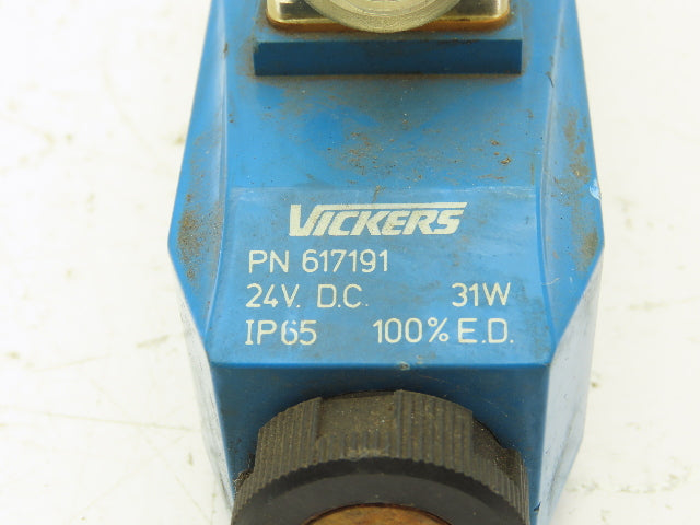 Vickers DG4V-3-2A-V-M-U-H7-30 Hydraulic Directional Solenoid Valve 2-Pos 24VDC
