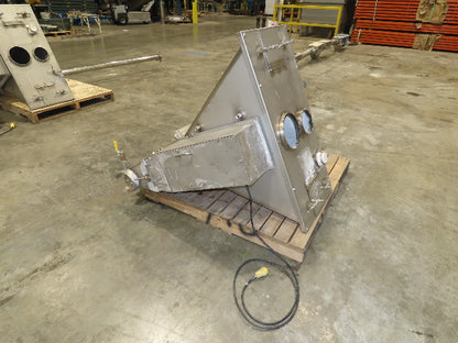 Uni-Spense Dry Powder Screw Feeder Distributor Food Grade Hopper Sifter 9' Auger